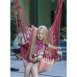 Swing chair HIP red striped