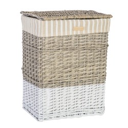 Laundry basket MAX-1, 45x33xH59cm, grey white