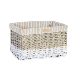 Basket MAX-2, 46x32xH26cm, grey white