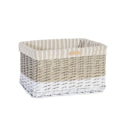 Basket MAX-3, 40x26xH24cm, grey white