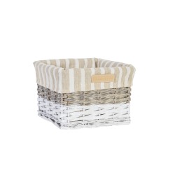 Basket MAX-4, 22x22xH15cm, grey white