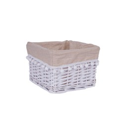 Basket MAX-5, 22x22xH15cm, white beige