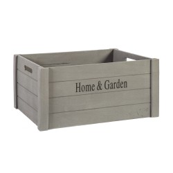 Wooden box HOME&GARDEN-1, L- 41x31H20cm, grey