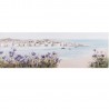 Масляная картина 50x150см, пляж   фиолетовые цветы
