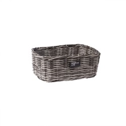 Basket RUBY-3, 35x25xH14cm, grey