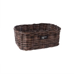 Basket RUBY-2, 39x29xH16cm, brown