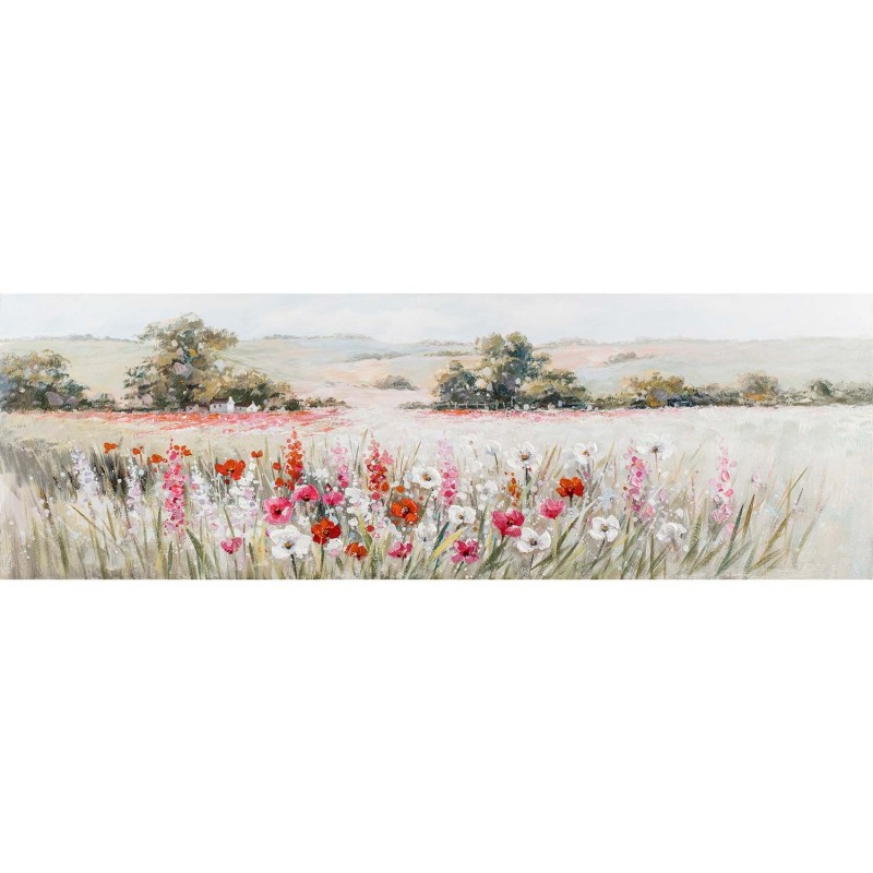 Oil painting 50x150cm, poppies