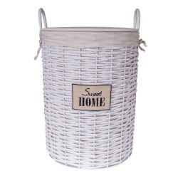 Laundry basket MAX D33xH44cm, white