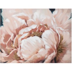 Картина маслом 75x100см, розовый цветок