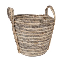 Basket MIAMI-2, D26xH24cm, grey