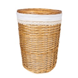 Laundry basket MAX D40xH56cm, light brown