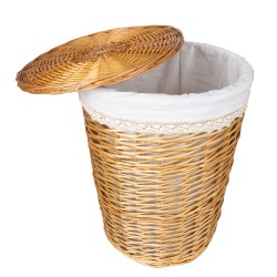 Laundry basket MAX D40xH56cm, light brown