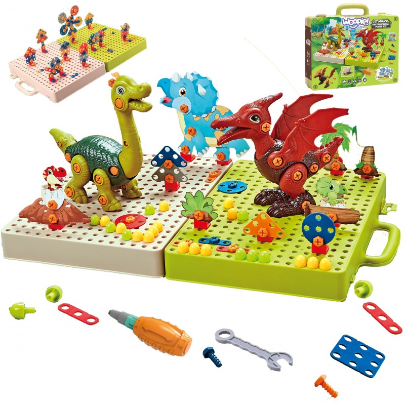 WOOPIE Динозавр Строительные шипы 2 шт для скручивания 3D Набор