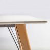 Dining table HELENA WHITE 120x80xH75cm, white