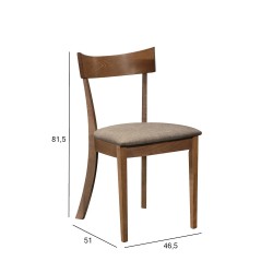 Chair ADELE light brown