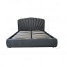 Bed EVA with mattress HARMONY DELUX 160x200cm, grey velvet