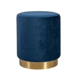 Пуф LA PERLA D35xH42см, материал покрытия  бархатная ткань, цвет  синий