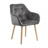 Chair BROOKE dark grey oak