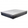Bed SANDRA 160x200cm, with mattress HARMONY DELUX, light grey