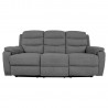Recliner sofa MIMI 3-seater, grey