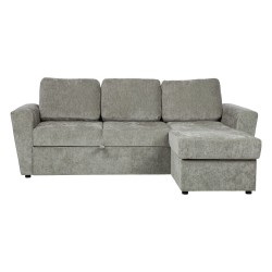 Corner sofa bed INGA light green