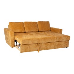 Corner sofa bed INGA yellow