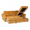 Corner sofa bed INGA yellow
