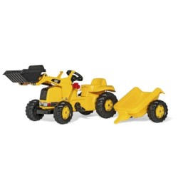 Cat traktor kopa ja käruga