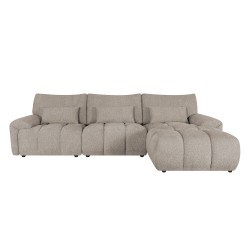 Corner sofa BARBARA RC, light brown