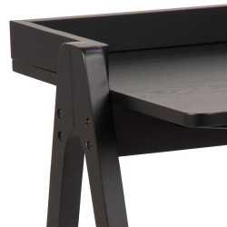 Desk MISO, 126x51xH80cm, black stained oak