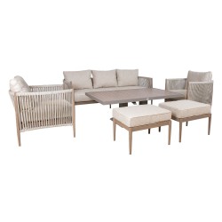 Garden furniture set MEDINA 6-parts, beige