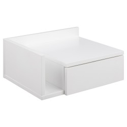 Öökapp ASHLAN 40x32xH16,5cm, valge