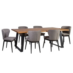 Dining set ROTTERDAM table and 6 chairs