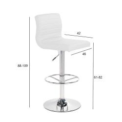 Bar chair AURA white