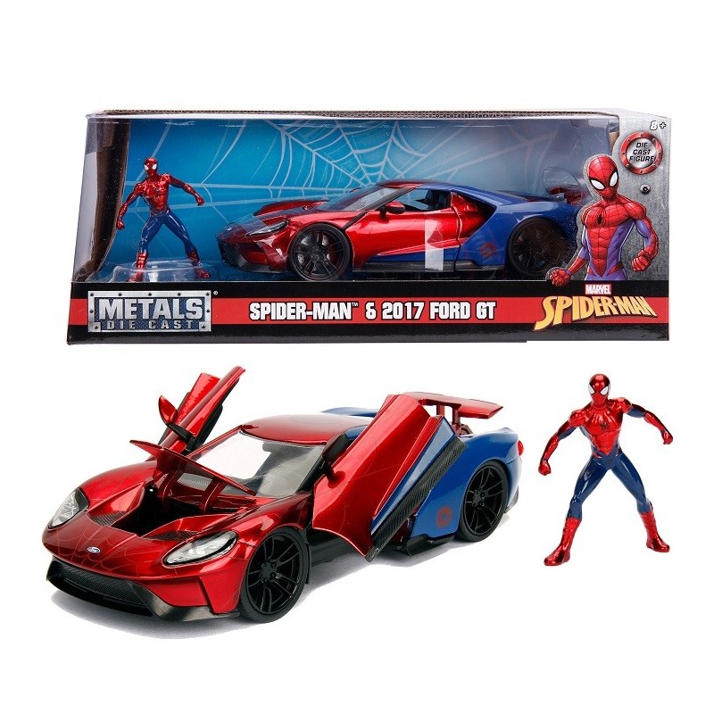 JADA Marvel Spiderman Car Ford GT 1:24 2017