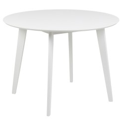 Dining table ROXBY, D105xH76cm, white