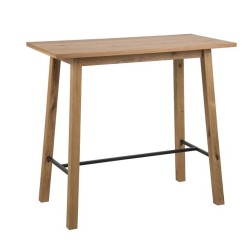 Барный стол CHARA 117x58xH105см, столешница и ножки  массив дуба   дубовая фанера, обработка  промасленный