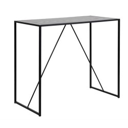 Bar table SEAFORD 120x60xH105cm, black