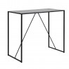 Барный стол SEAFORD 120x60xH105см, столешница  меламин, цвет  серый, рама  чёрный металл