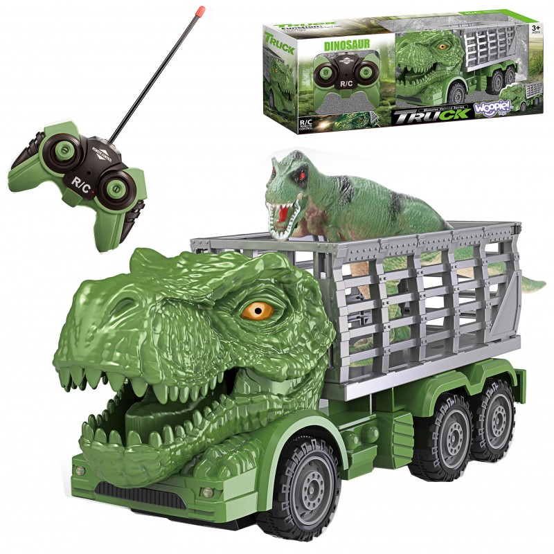 WOOPIE RC auto dinosaurus roheline + figuur