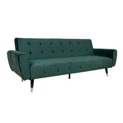 Sofa bed FALUN 214x83xH82cm, green velvet