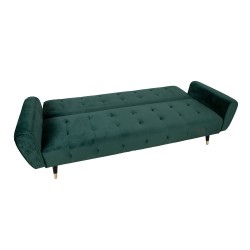 Sofa bed FALUN 214x83xH82cm, green velvet