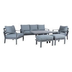 Garden furniture set RIO 6-parts, greyish beige