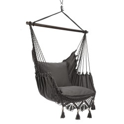 Swing chair TASSEL GREY grey