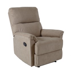 Recliner armchair GUSTAV, dark beige