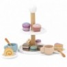 Viga PolarB Wooden plate with Cupcakes Cookies Coffee set of 15 acc