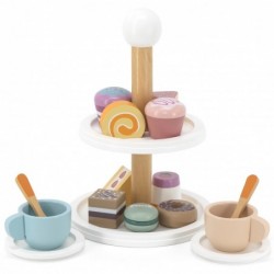 Viga PolarB Wooden plate with Cupcakes Cookies Coffee set of 15 acc