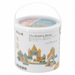 Viga PolarB puitklotsid City Blocks 50 Montessori elementi