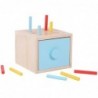 Tooky Toy Wooden Cube Educational Drawer 4in1