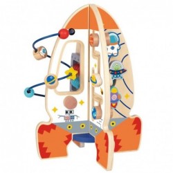 Tooy Toy Large Wooden Educational Toy Multifunctional Rocket